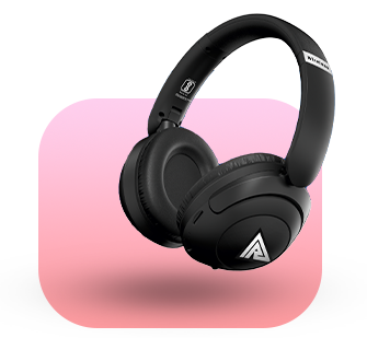 A pair of over-ear headphones, a must-have mobile phone accessories for immersive audio experiences.
