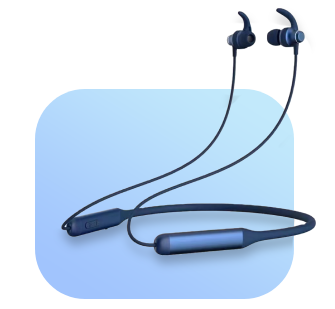 A neckband-style Bluetooth earphone, a popular mobile phone accessories for convenient and hands-free audio experiences